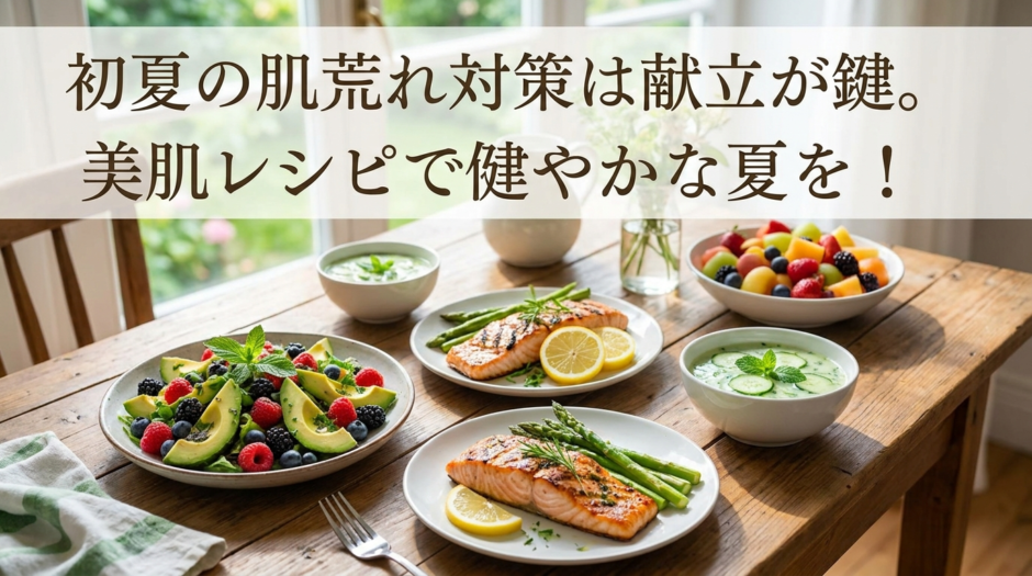 初夏の肌荒れ対策は献立が鍵。美肌レシピで健やかな夏を！