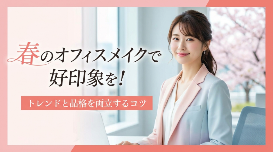 春のオフィスメイクで好印象を！トレンドと品格を両立するコツ