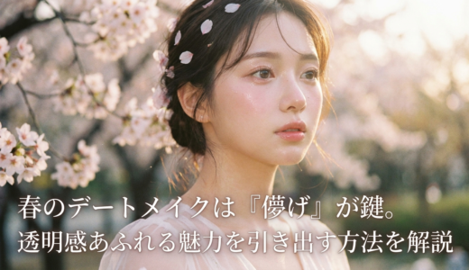 春のデートメイクは「儚げ」が鍵。透明感あふれる魅力を引き出す方法を解説