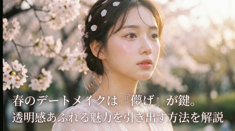 春のデートメイクは「儚げ」が鍵。透明感あふれる魅力を引き出す方法を解説
