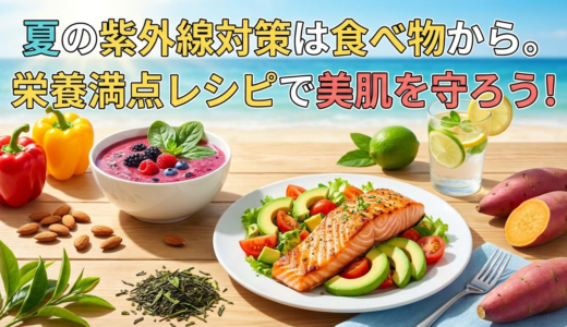 夏の紫外線対策は食べ物から。栄養満点レシピで美肌を守ろう！