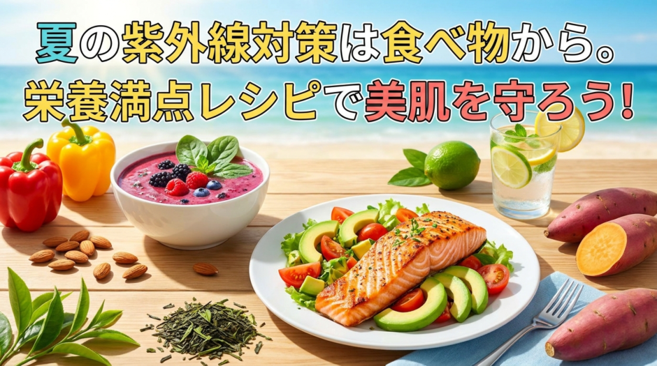 夏の紫外線対策は食べ物から。栄養満点レシピで美肌を守ろう！
