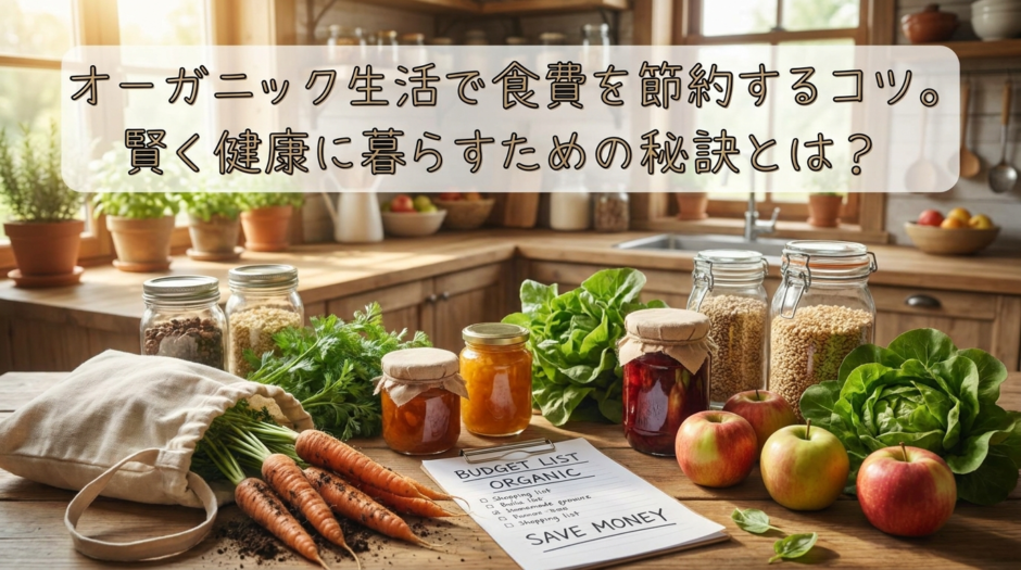 オーガニック生活で食費を節約するコツ。賢く健康に暮らすための秘訣とは？