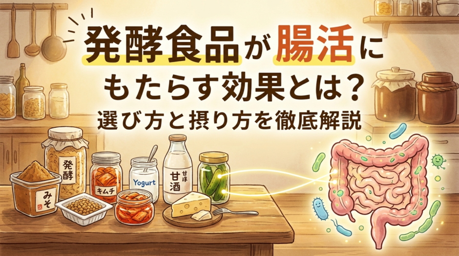 発酵食品が腸活にもたらす効果とは？選び方と摂り方を徹底解説